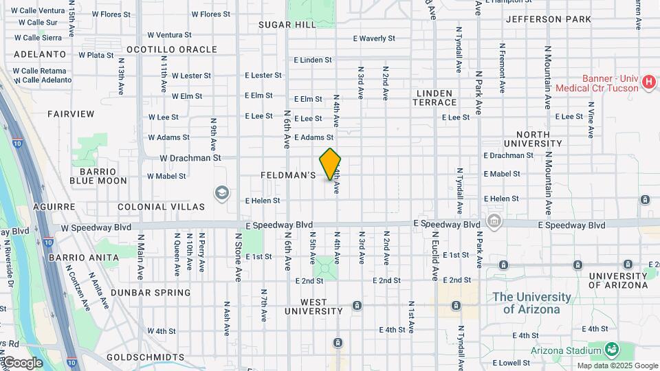 1229 N 4th Ave Mapa y Detalles de la Ubicación