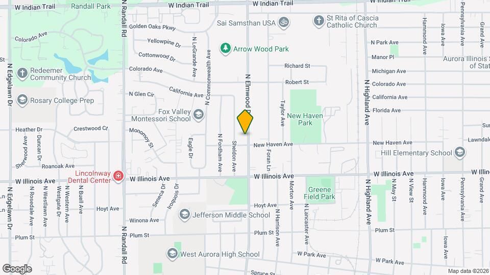 766 N Elmwood Dr Map and Location Details