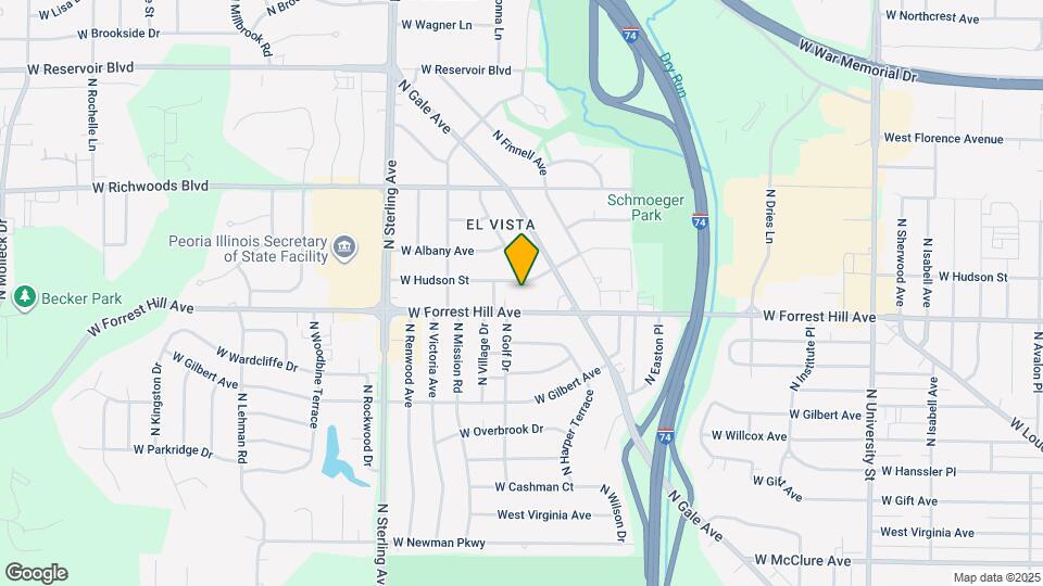 2046 W Hudson St Map and Location Details