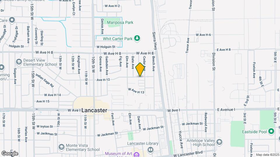 558 W Avenue H12 Map and Location Details