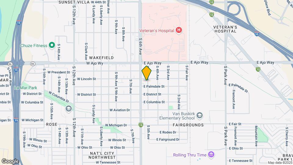 99 E Palmdale St Map and Location Details