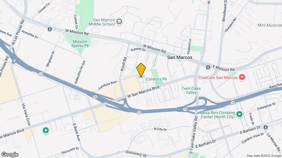 414 W San Marcos Blvd Map and Location Details