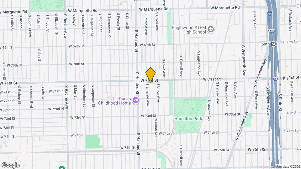 7113 S Emerald Ave Map and Location Details