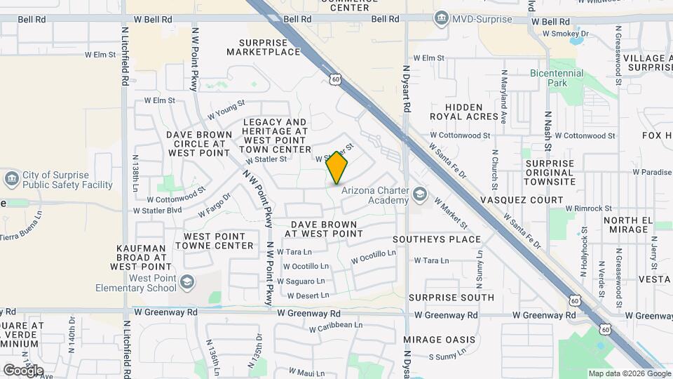 13303 W Desert Rock Dr Map and Location Details
