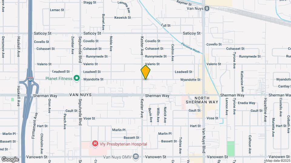 14854 Wyandotte St Map and Location Details