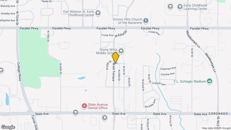 1617 N 64 Terrace Map and Location Details