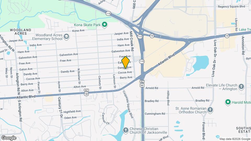 9027 Cocoa Ave Map and Location Details
