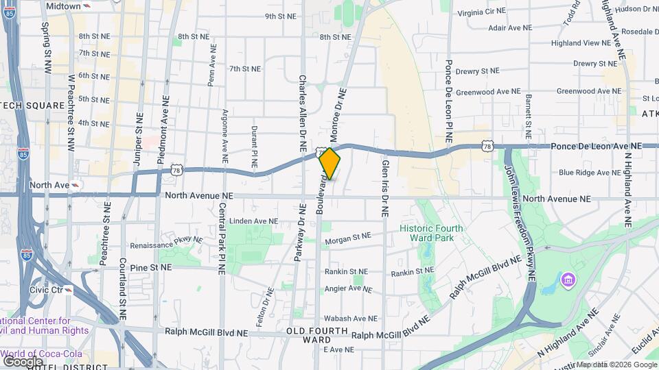 629 Boulevard NE Map and Location Details