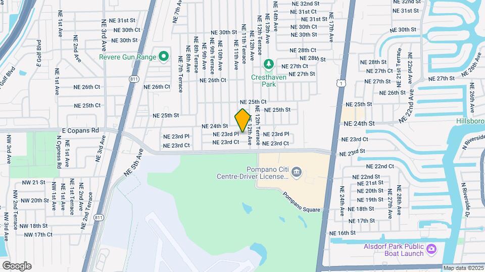 1130 NE 23rd Pl Map and Location Details