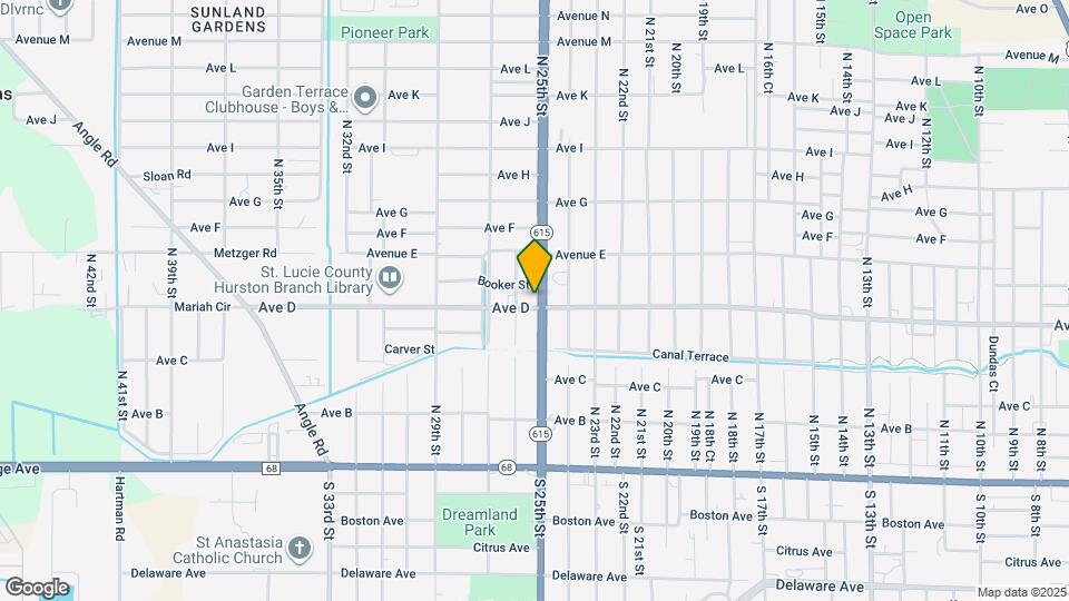 503 N 25th St Map and Location Details