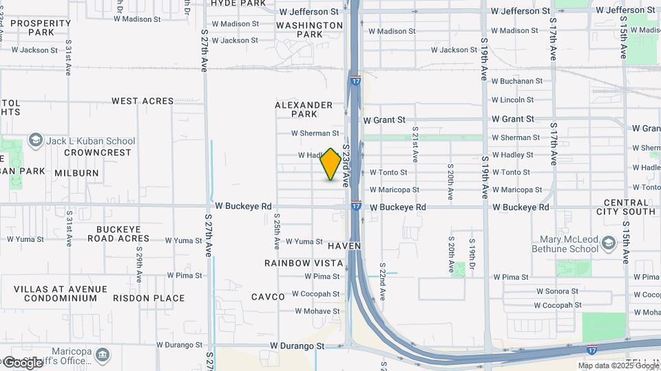 2324 W Maricopa St Mapa y Detalles de la Ubicación