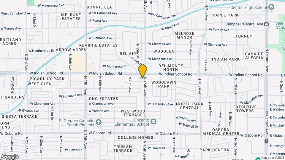 1508 W Amelia Ave Map and Location Details