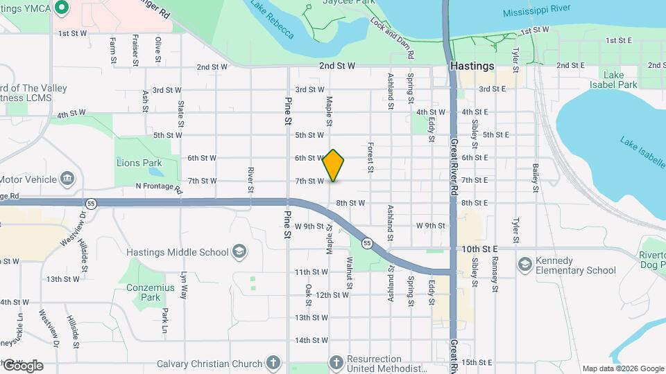 551 7th St W, Unit 1 Map and Location Details