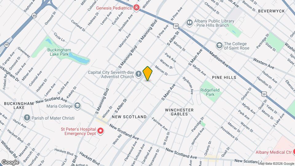 326D Cortland St Mapa y Detalles de la Ubicación