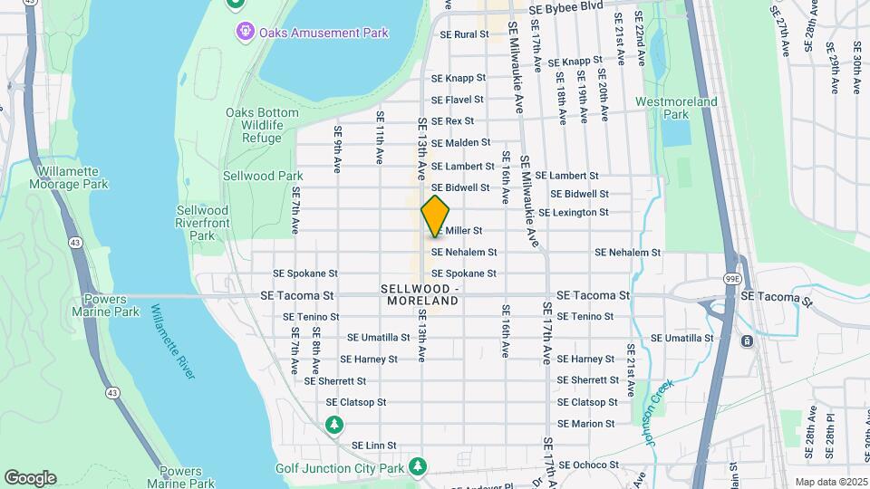 1325 SE Nehalem St Map and Location Details