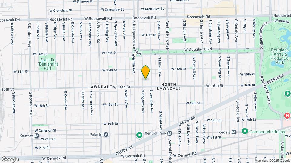 1543 S Ridgeway Ave Mapa y Detalles de la Ubicación