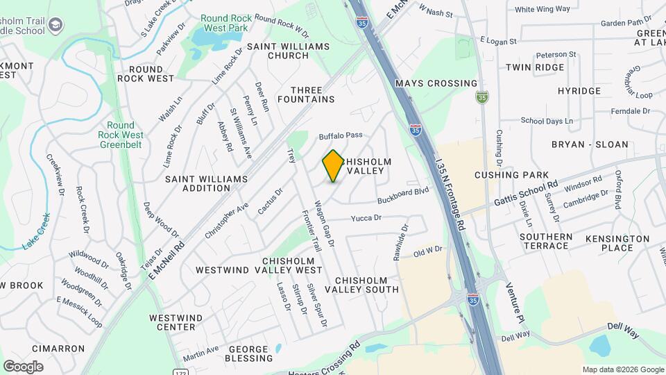 610 Chisholm Valley Dr Map and Location Details