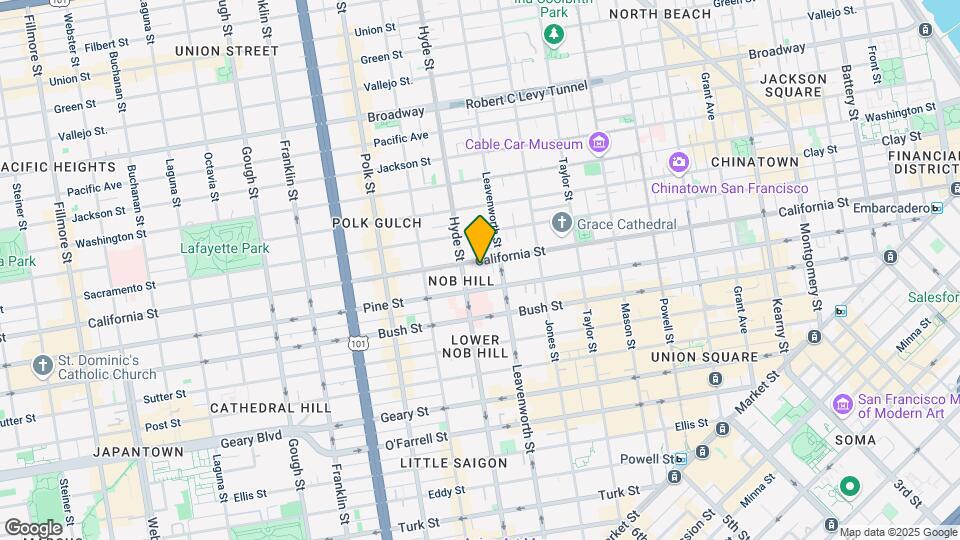 1351 California St Map and Location Details