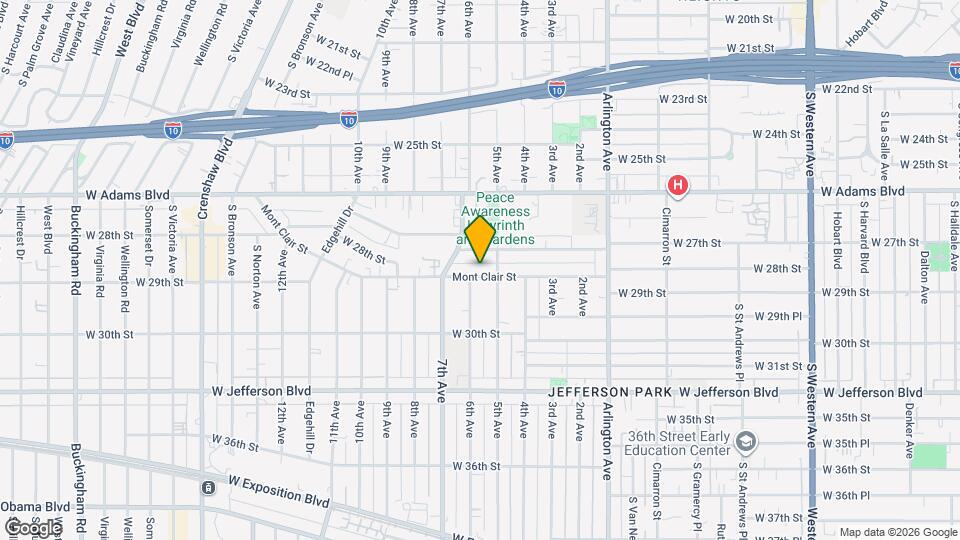 3521 1/2 Mont Clair St Mapa y Detalles de la Ubicación