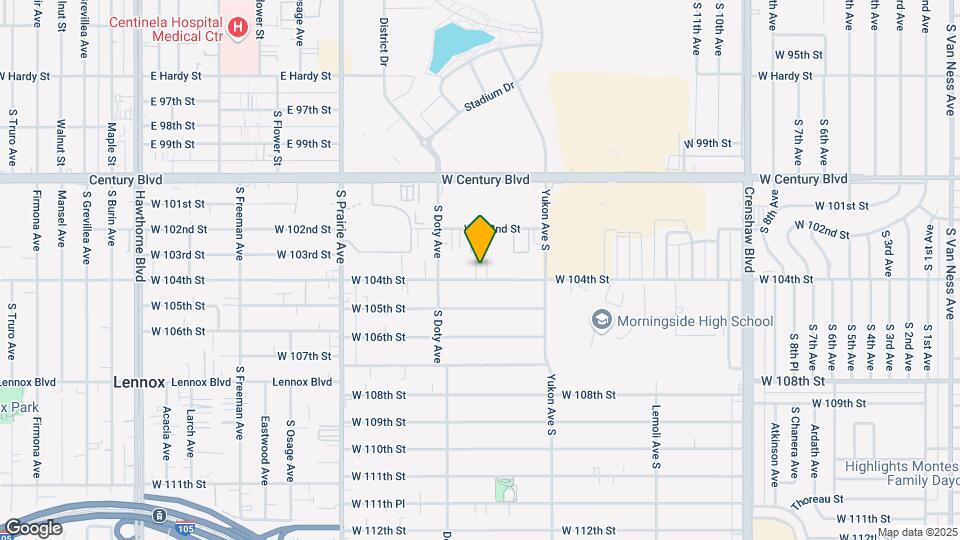 3709 W 104th St Mapa y Detalles de la Ubicación