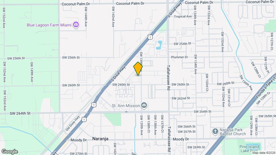 25876 SW 139th Ct Map and Location Details
