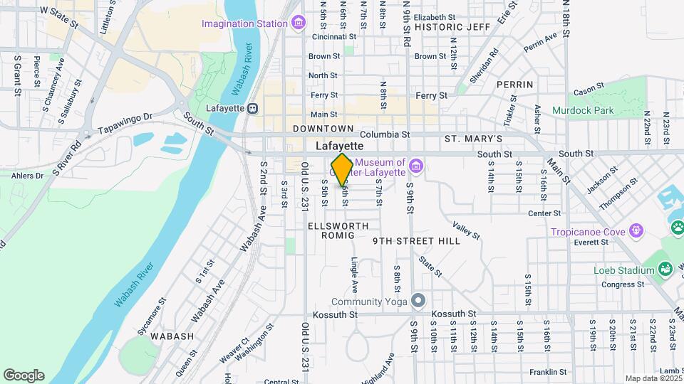 124 S 6th St Map and Location Details