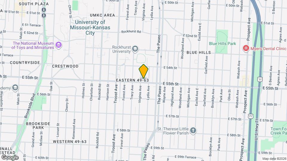 1332 E 55th St Map and Location Details