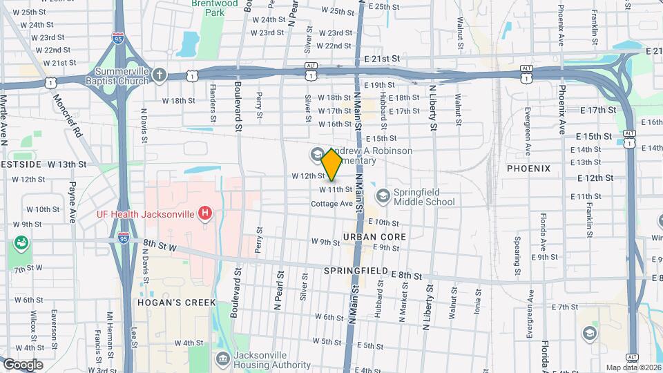 105 W 11th St Mapa y Detalles de la Ubicación