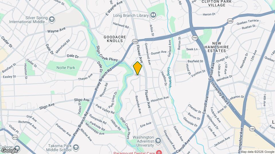 8324 Roanoke Ave Mapa y Detalles de la Ubicación