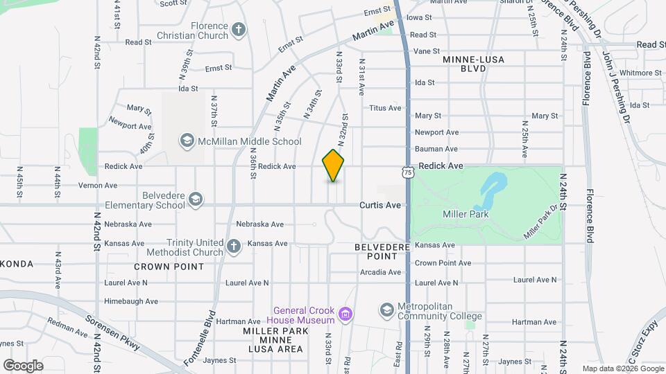 6327-63233 N 33rd St Map and Location Details