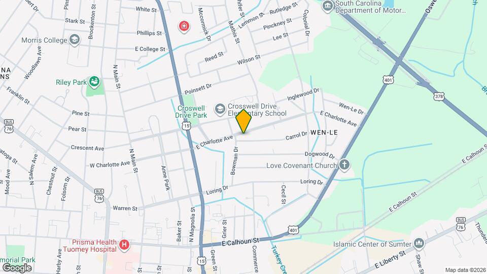 414-B E Charlotte Ave Map and Location Details