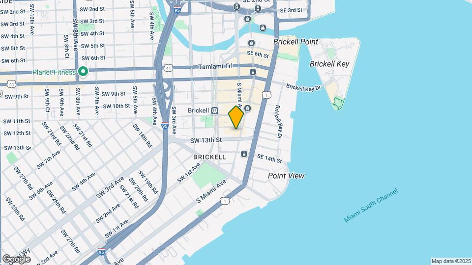 1100S S Miami Ave Map and Location Details