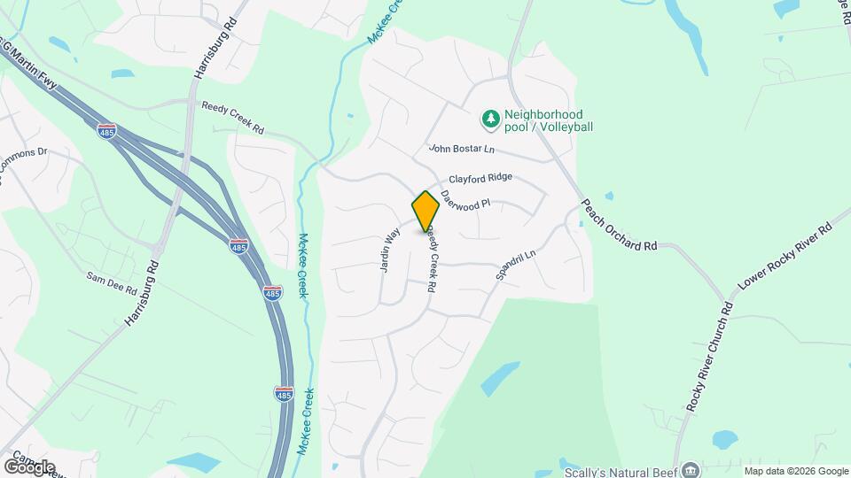 7031 Reedy Creek Rd Map and Location Details