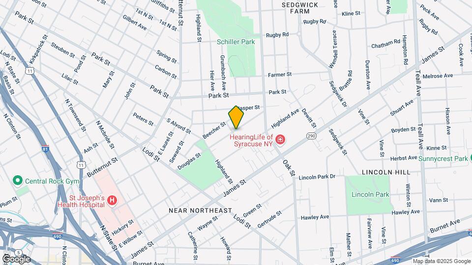 401 Graves St Map and Location Details
