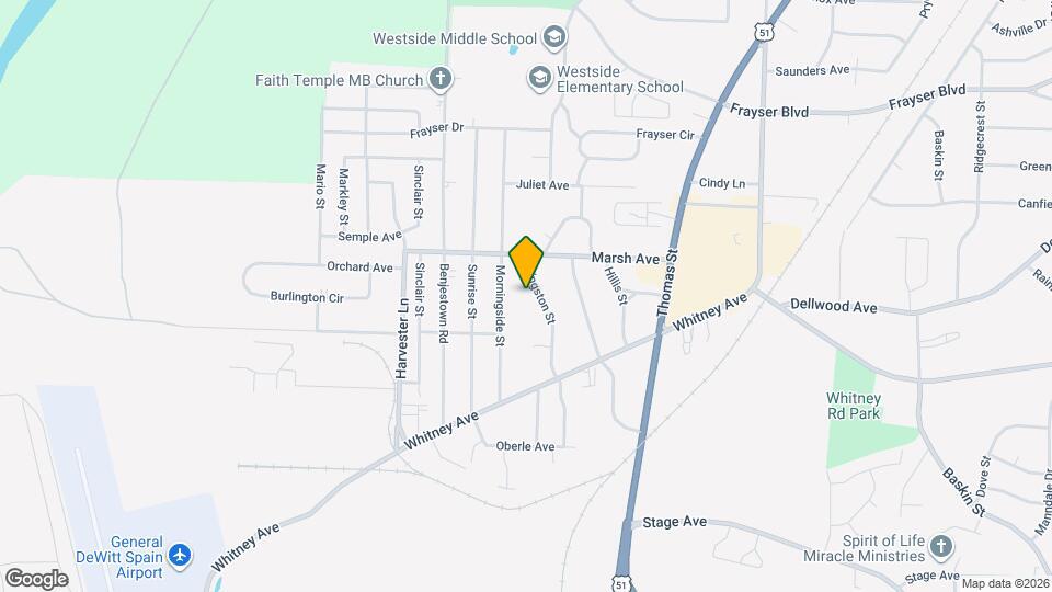 3123 Kingston St Map and Location Details