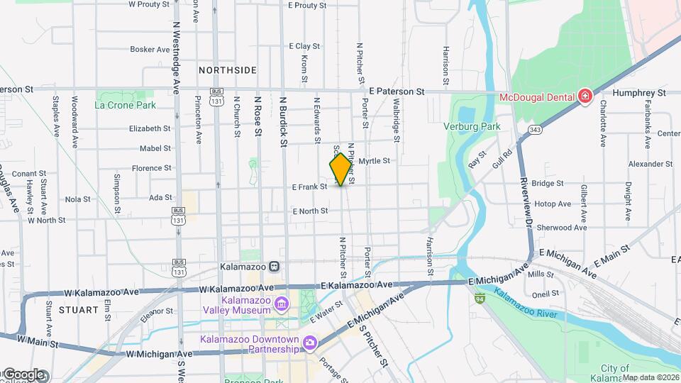 815 N Pitcher St Map and Location Details