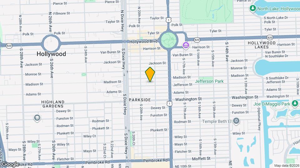 1921 Jefferson St Map and Location Details