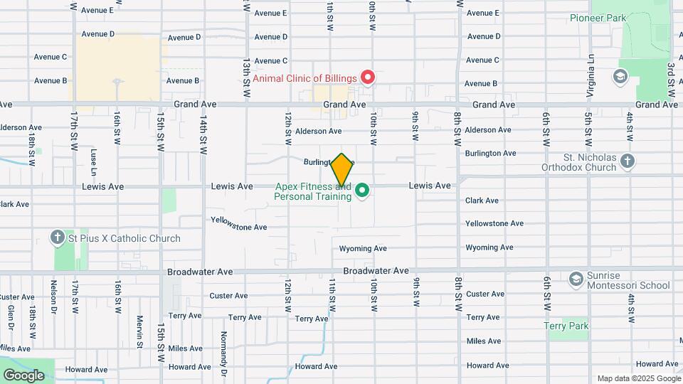 1036 Lewis Ave Map and Location Details