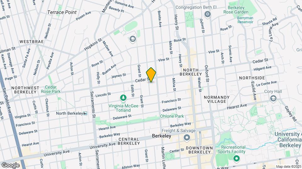 1619 Josephine St Map and Location Details