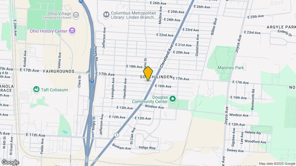 1142 E 16th Ave Mapa y Detalles de la Ubicación