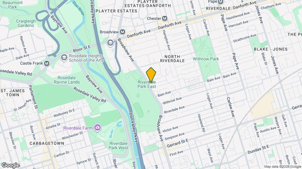 553 Broadview Ave, Unit Lower Map and Location Details