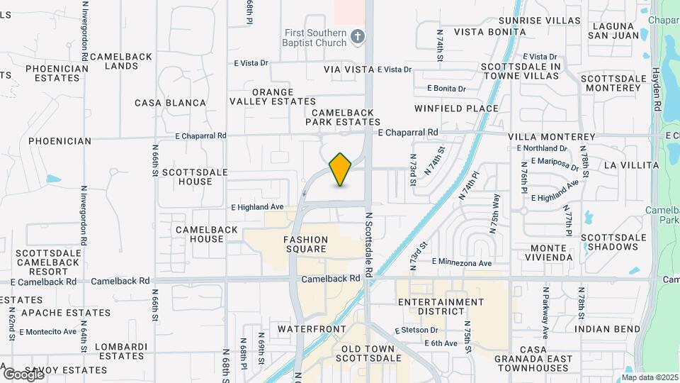 7147 E Rancho Vista Dr, Unit 4009 Mapa y Detalles de la Ubicación