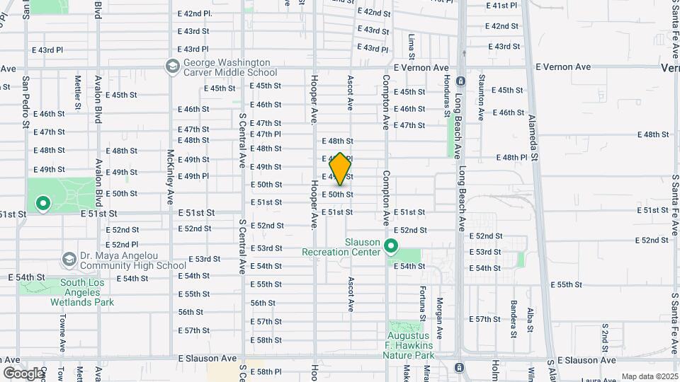 1361-1371 E 50th St Mapa y Detalles de la Ubicación