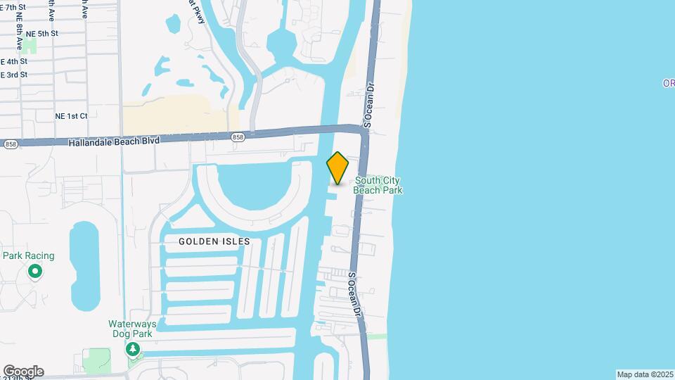 1889 S Ocean Dr Map and Location Details