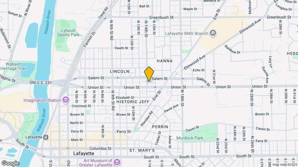 813 N 14th St Map and Location Details