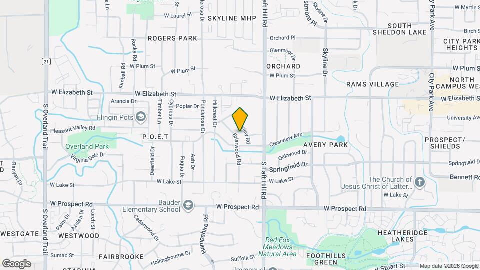 1060 Briarwood Rd Map and Location Details