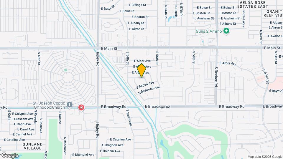 5459 E Arcadia Ave Map and Location Details