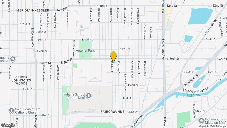 4553 Ralston Ave Map and Location Details