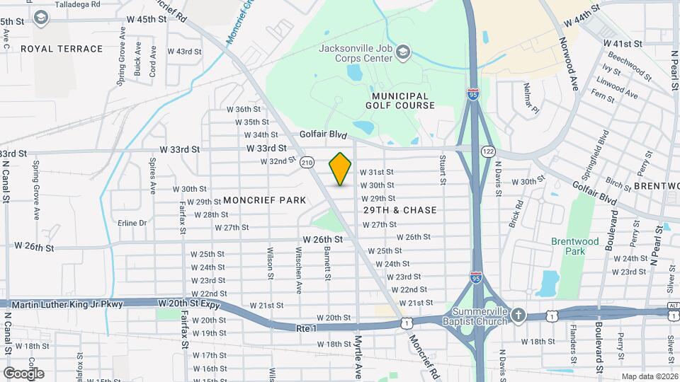 1336 W 30th St Map and Location Details