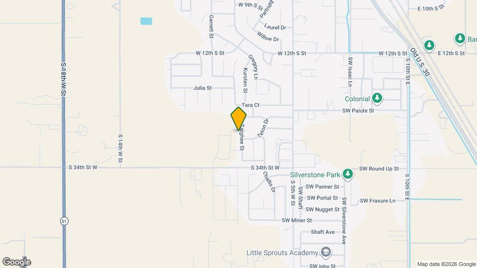 1685 Targhee St Map and Location Details